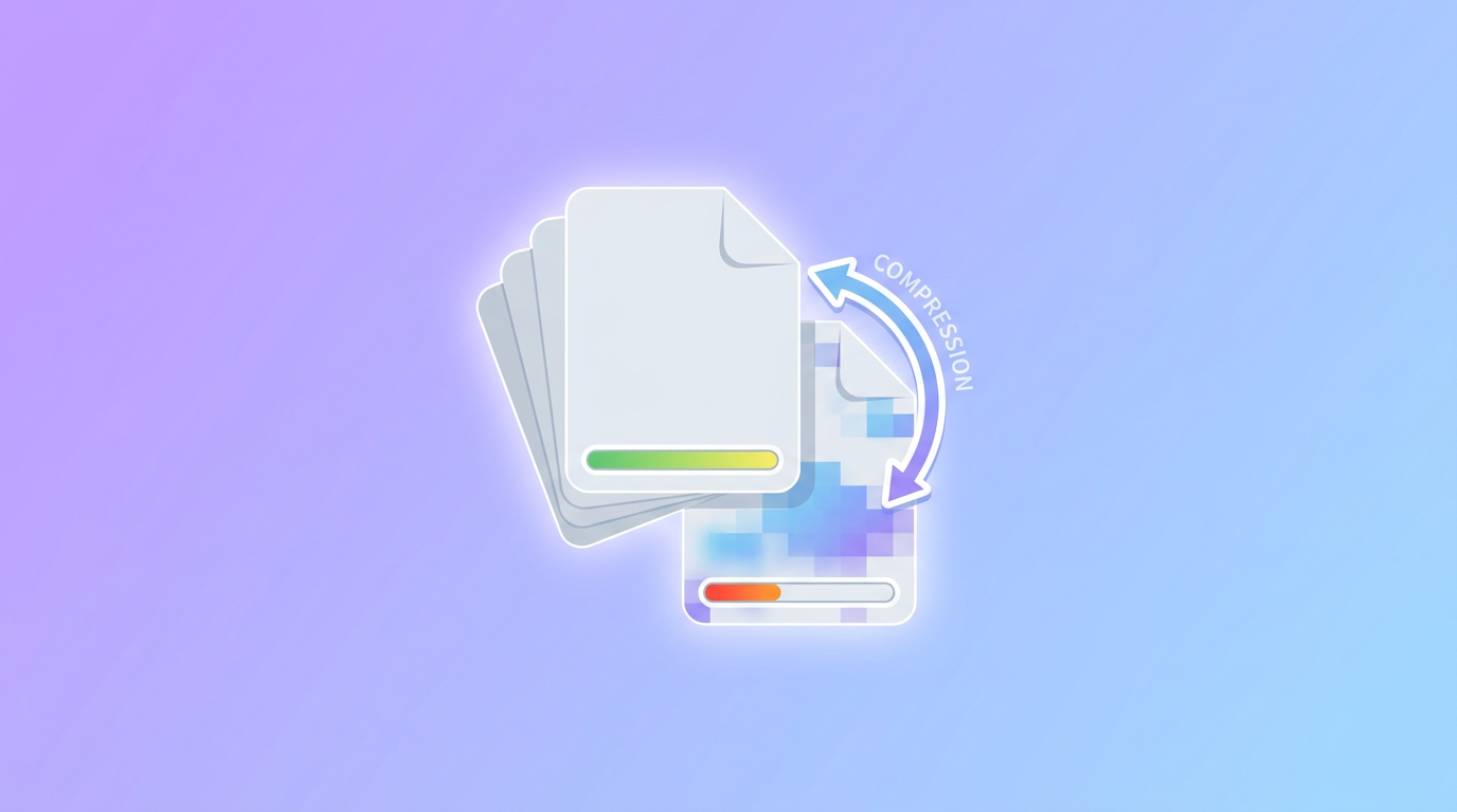 File format cards with quality and compression indicators