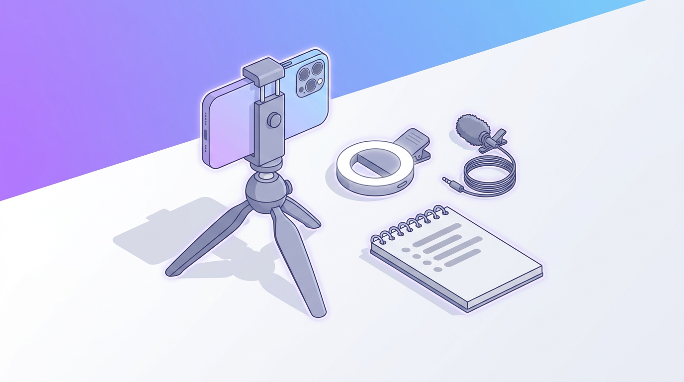 Equipment and assets needed to film a short