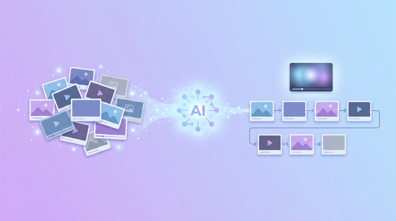A promo video assembled automatically from assets