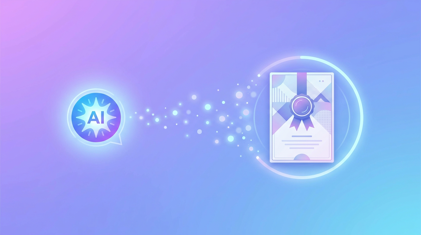 An invitation being generated from a described event