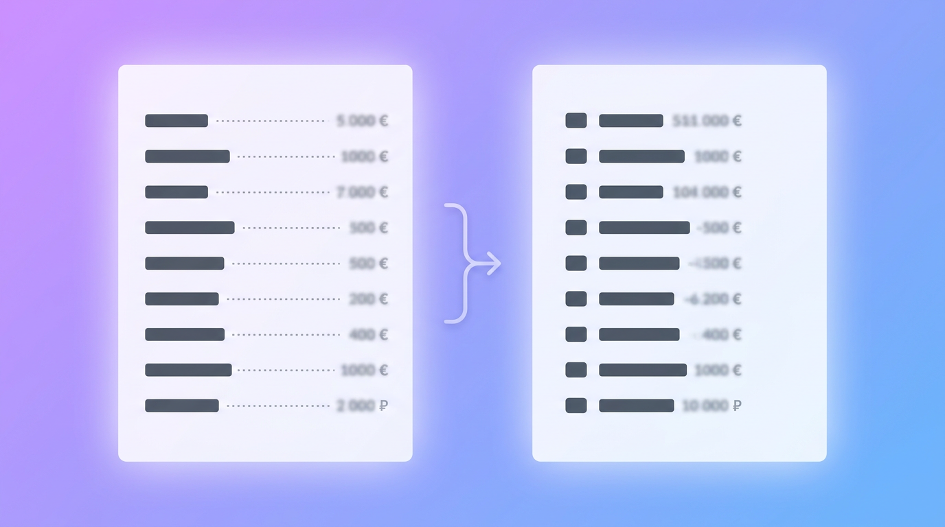 Price placement and alignment patterns compared