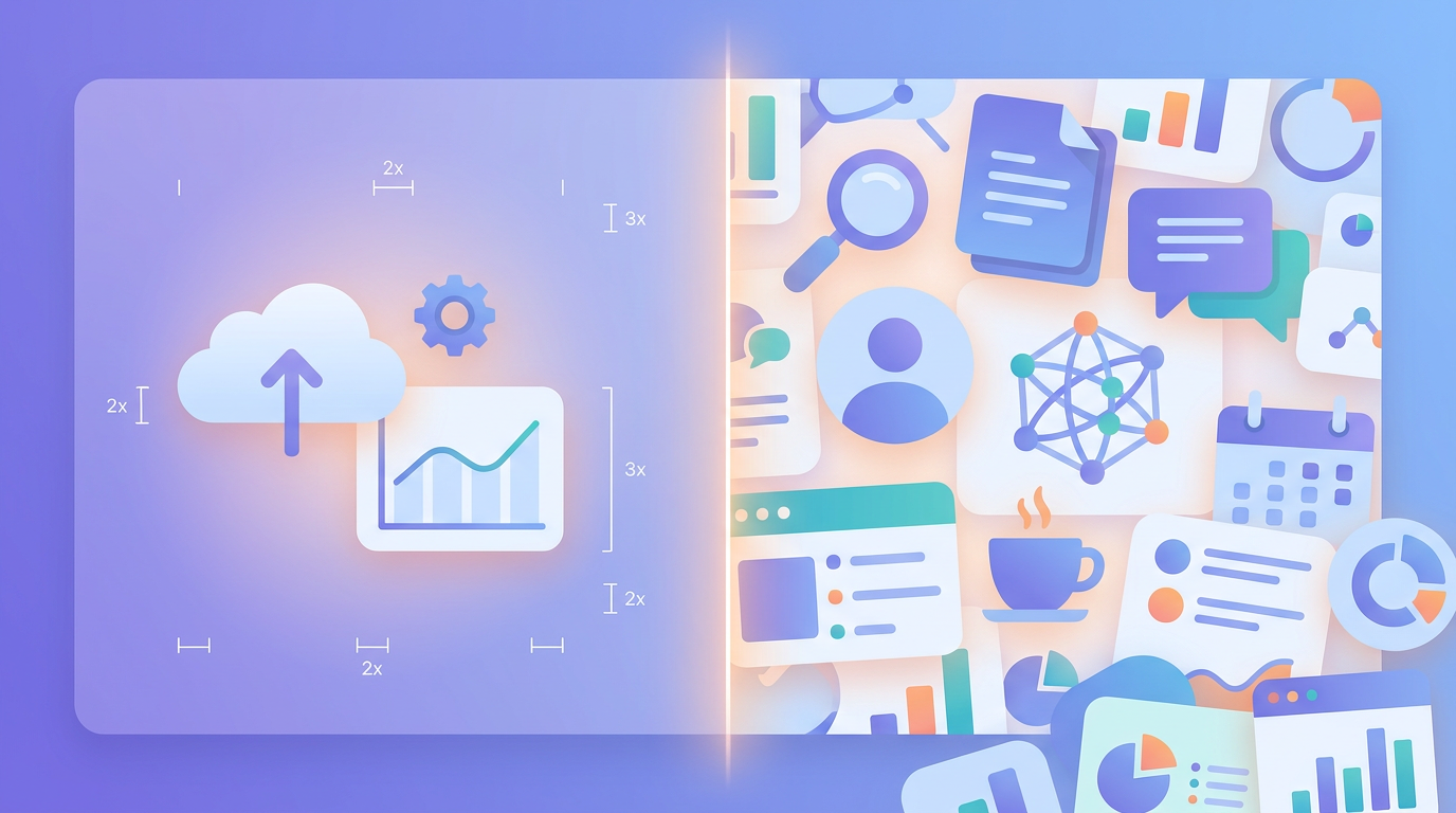 Banner design principles shown as contrast and spacing indicators