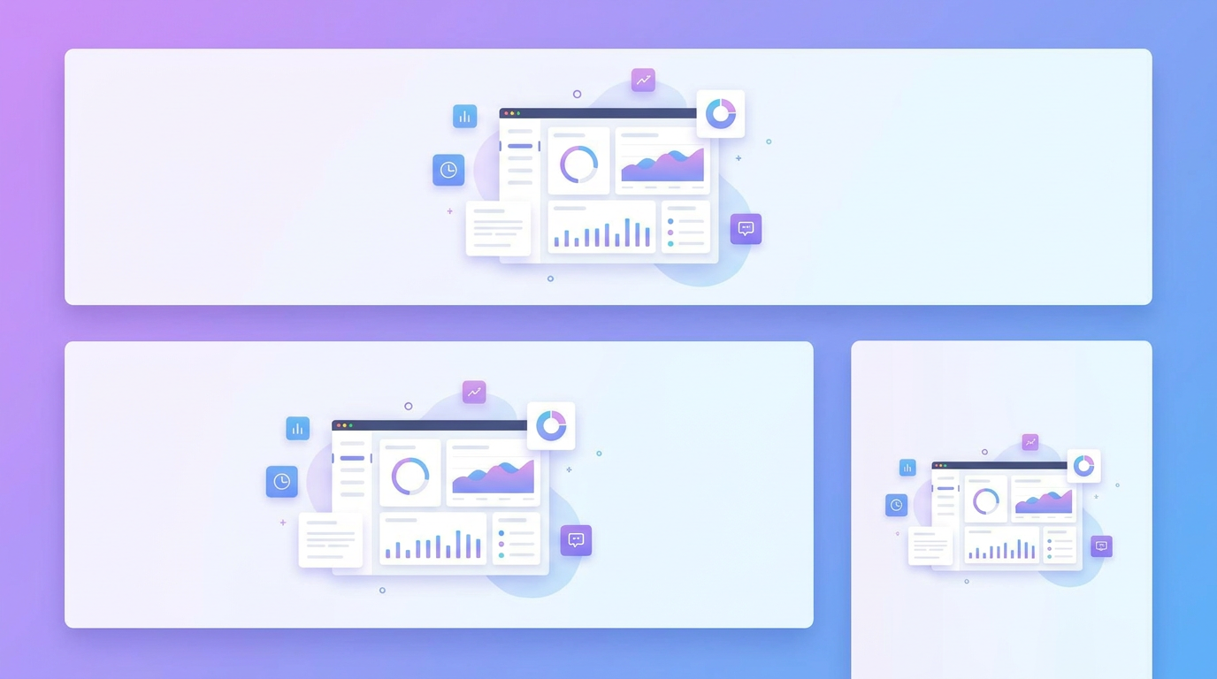 Banner shown rendering correctly across three device widths