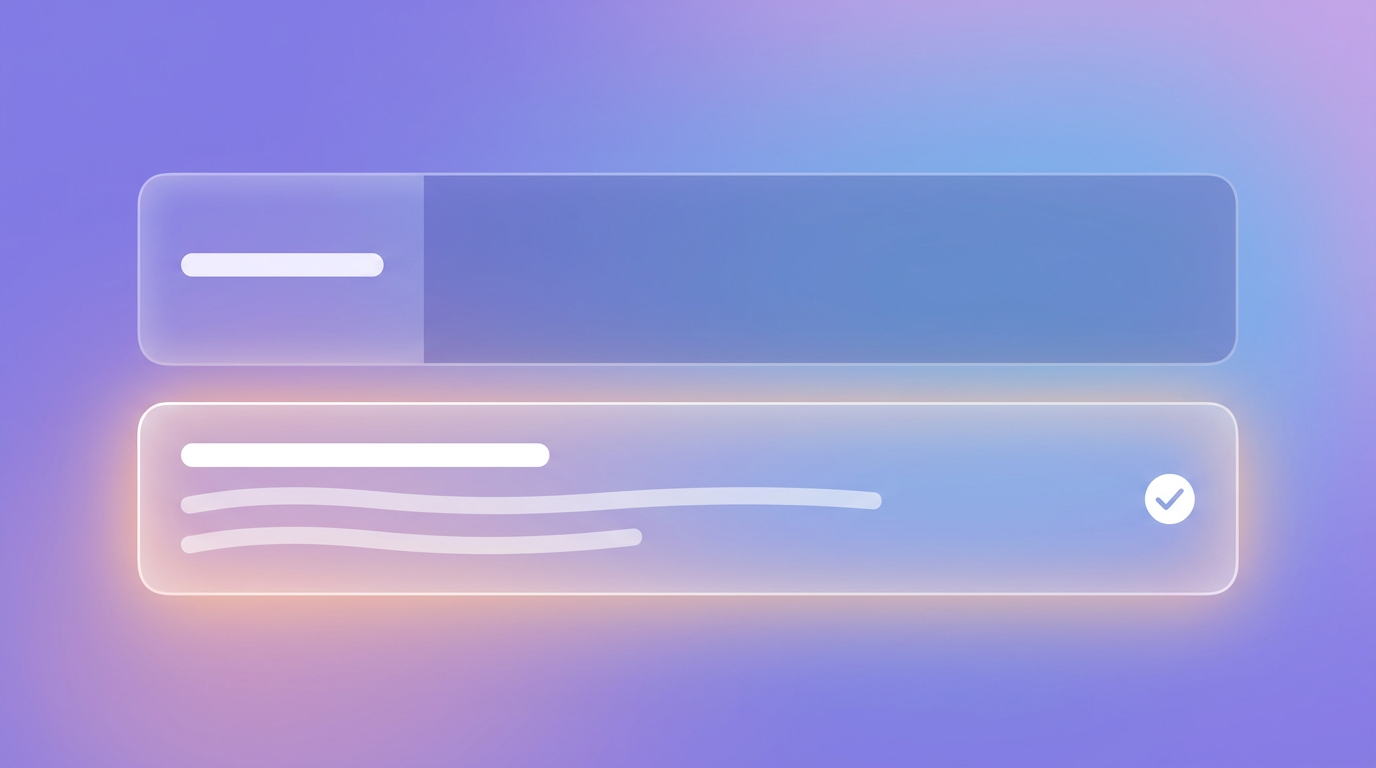 A sparse menu entry next to a richly described one